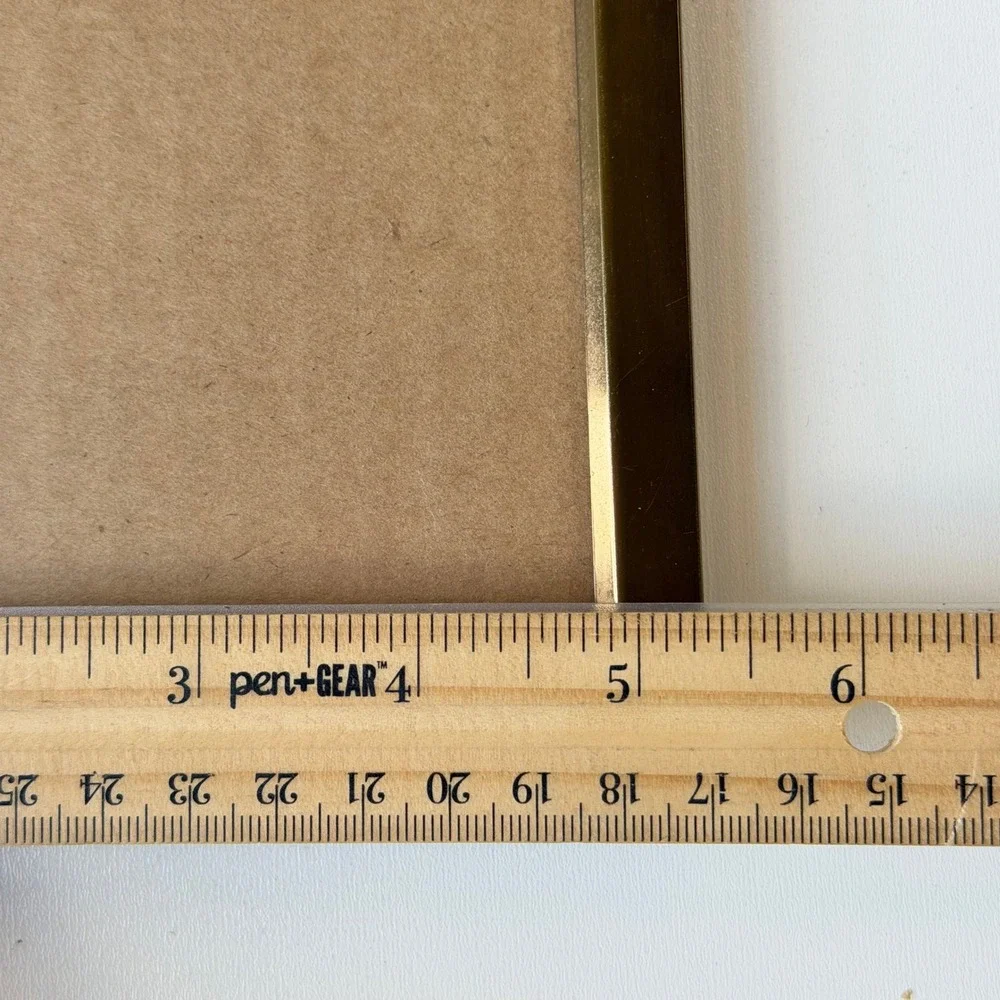 Vintage Gold Metal Picture Frame 5x7‎ Gold Minimalist Brass Cottagecore